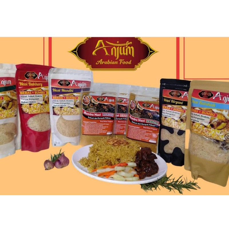 

Nasi Arab (Anjum Arabian food ) Nasi kabuly. Nasi Kabsah. Nasi Biryani. Nasi Mandy. Nasi Bukhory