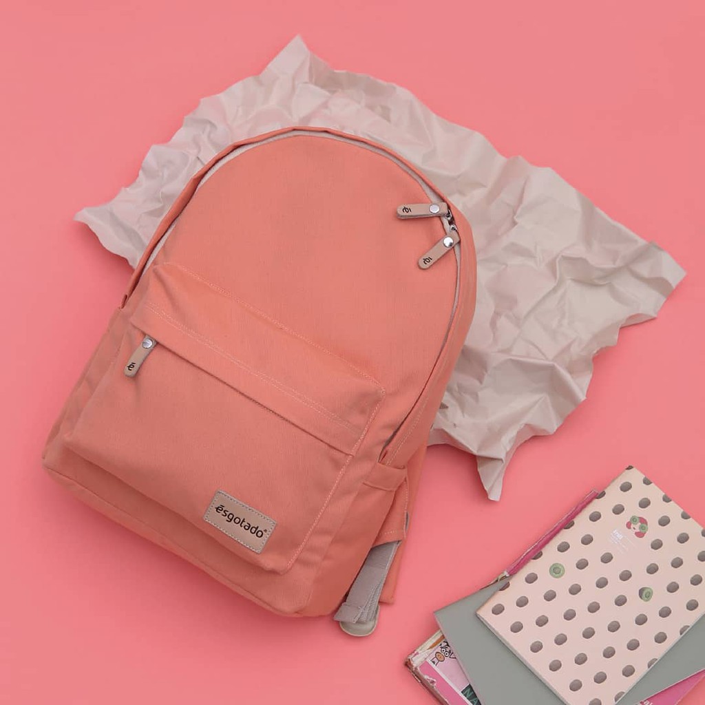 Limito Mochilo Onzo Peach | Tas Ransel Mini Polos Kecil Simpel Wanita Backpack | FORIND x Esgotado