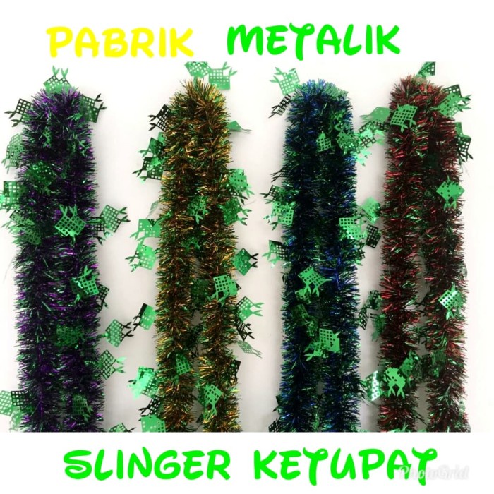 

Hiasan Idul Fitri / Slinger Lebaran / Dekorasi Ramadhan / Ketupat - Hijau