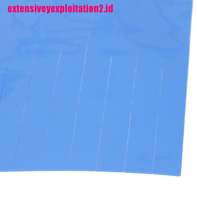 &lt; E2id &amp; &gt; 100Pcs Heatsink Silikon Konduktif Termal Pendingin CPU / GPU 10x10 X 0.5mm