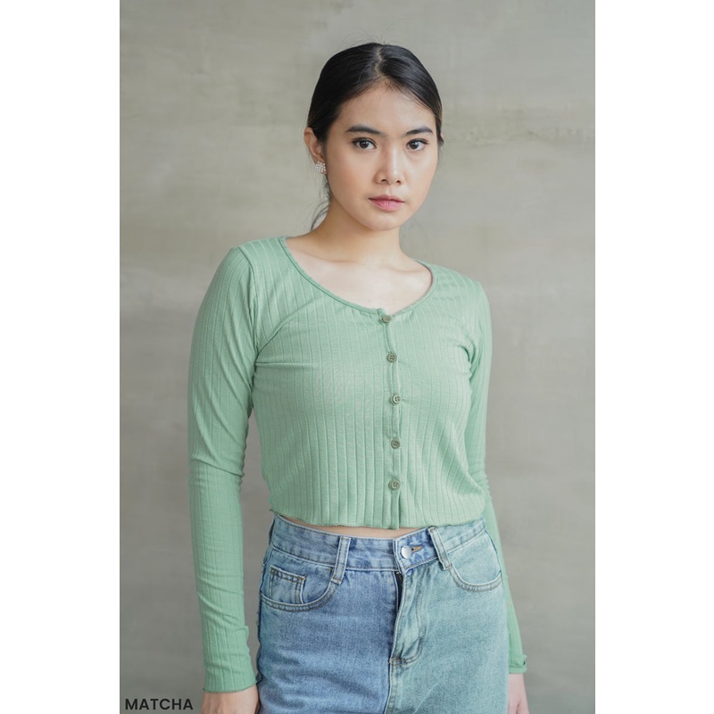 Lettuce Longsleeve Knit Atasan Wanita Blouse