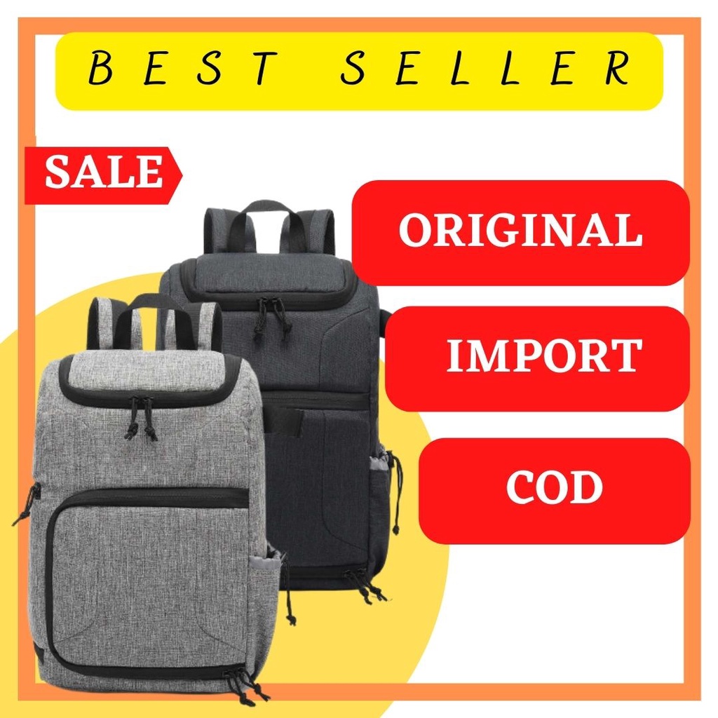TERBARU Andoer Tas Kamera DSLR Multifungsi Camera Backpack Waterproof - WCB Tas Kamera Canon Nikon  