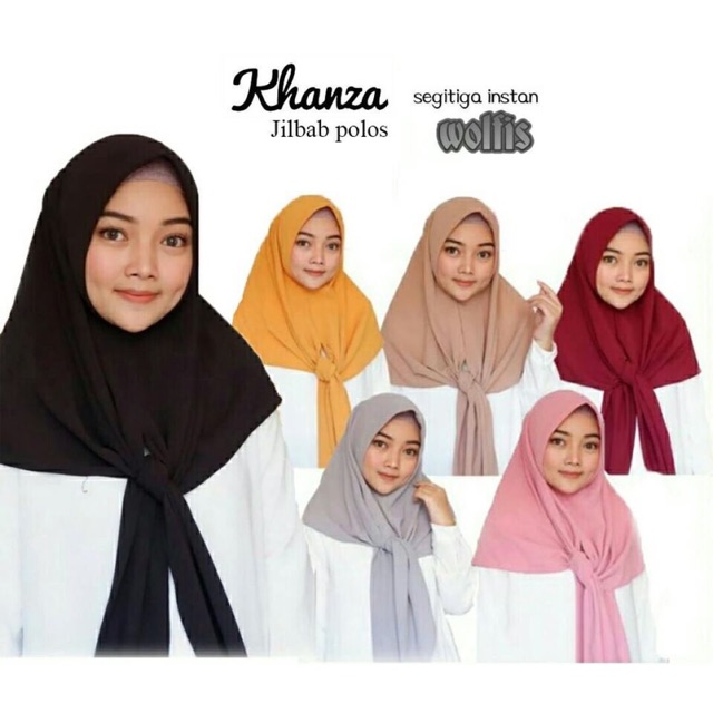 VS Khanza Jilbab Polos / Kerudung wanita terbaru / Hijab wanita kekinian murah