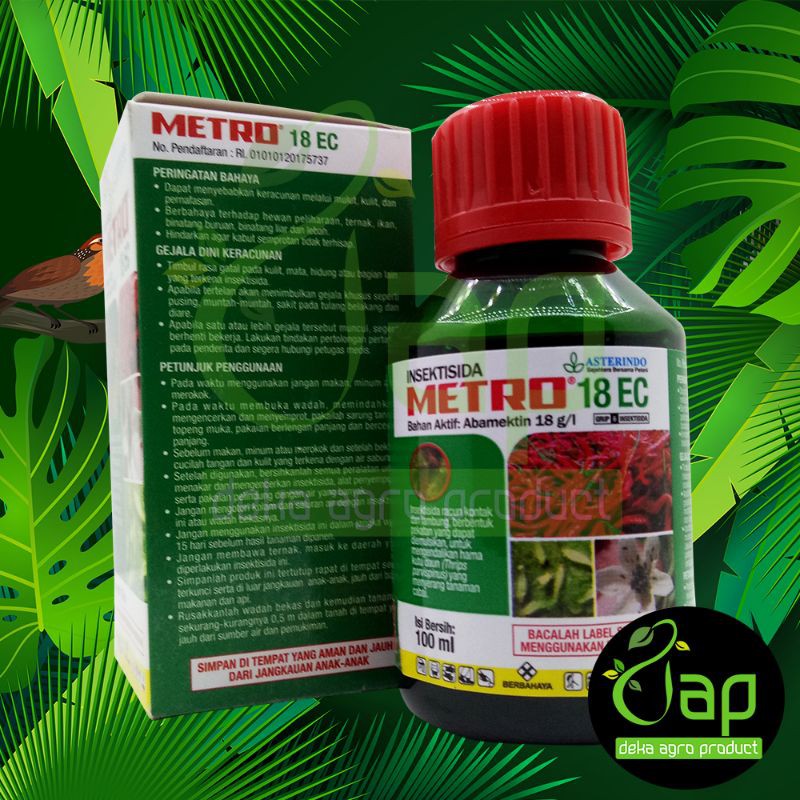 INSEKTISIDA METRO 18EC 100ML - Bahan Aktif Abamectin