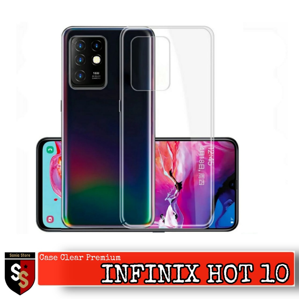 SOFT CASE INFINIX HOT 10 - CLEAR HD PREMIUM CASING Soft Case Infinix Hot 10