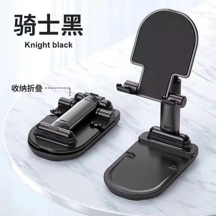 DK-977 METAL Liftable Foldable Phone Holder Stand HP meja Bukan Robot