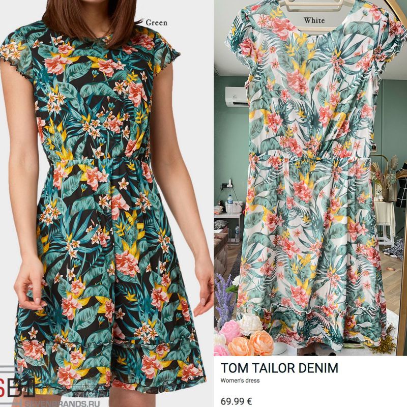 TMT flora midi dress