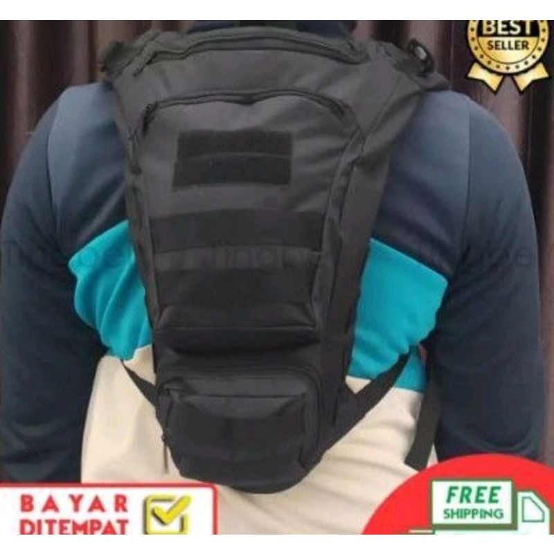 Bisa COD!!!Tas Punggung Sepedah Hitam Army 15 Liter 3 ruang Saku