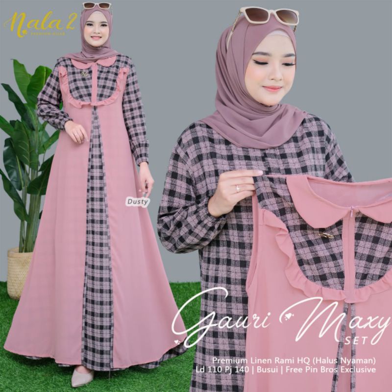 gauri maxy gamis set ori nala