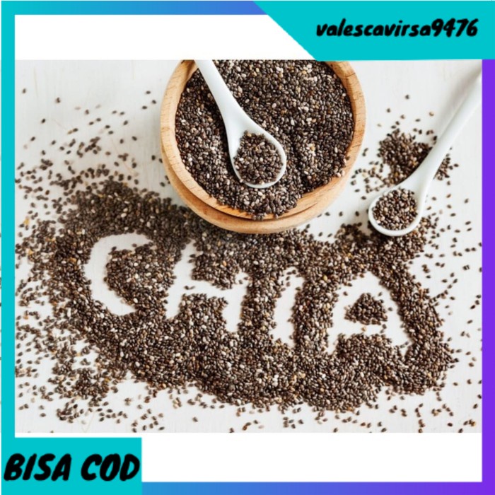 

⭐BISA COD⭐ Black CHIA SEED Organic Organik 500gr