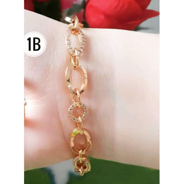 Gelang rantai nasya gold 22k