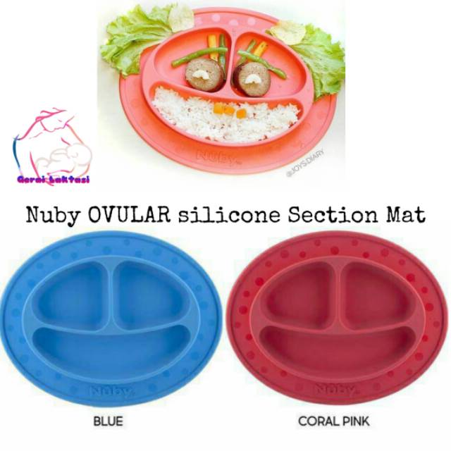 NUBY OVULAR SECTION FEEDING MAT / NUBY SECTION PLATE / PIRING SEKAT