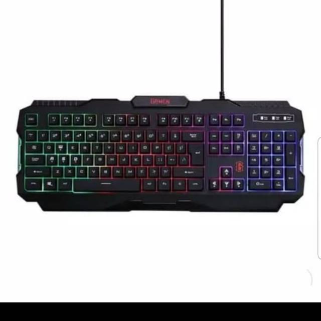 Keyboard GAMEN GK100 Rainbow Backlight Gaming Keyboard Black