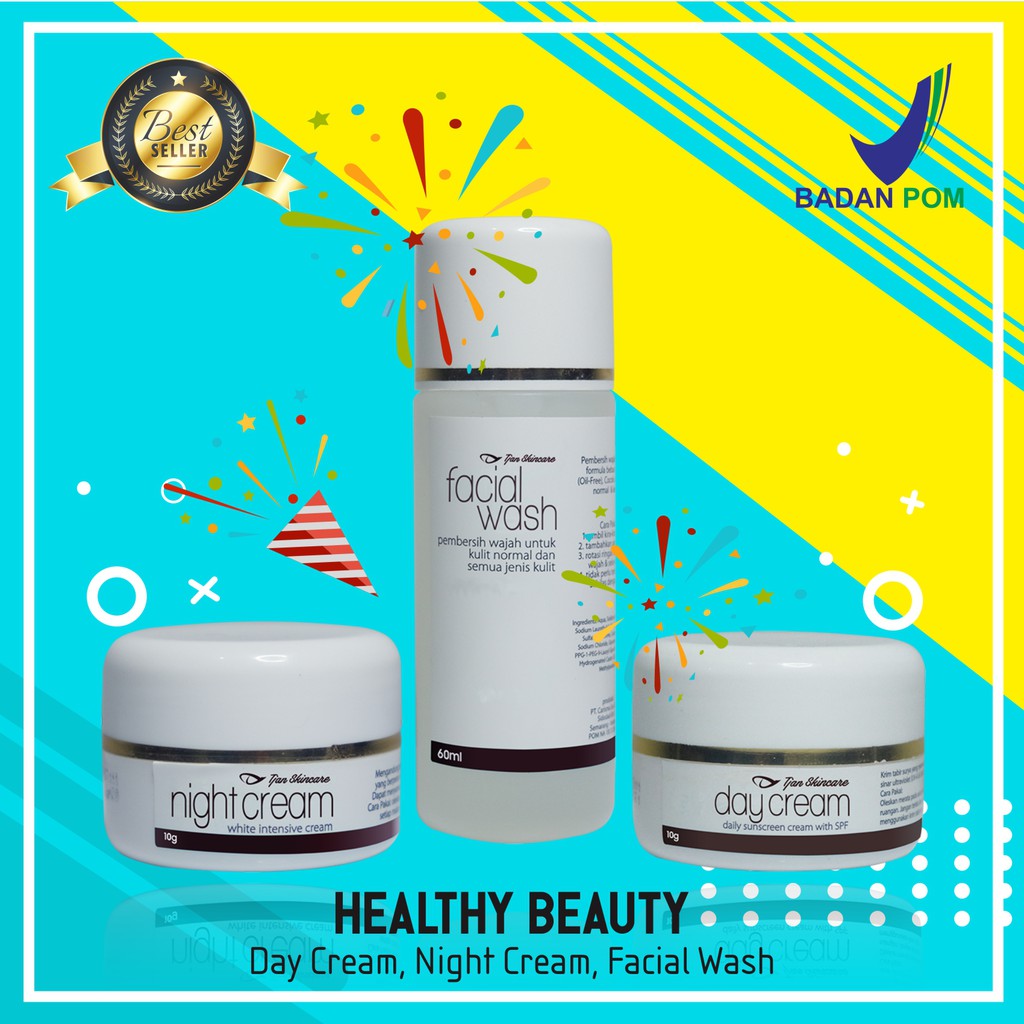 Cream Wajah Jerawat / Acne BPOM Terlaris Terbaik Tjan Skincare