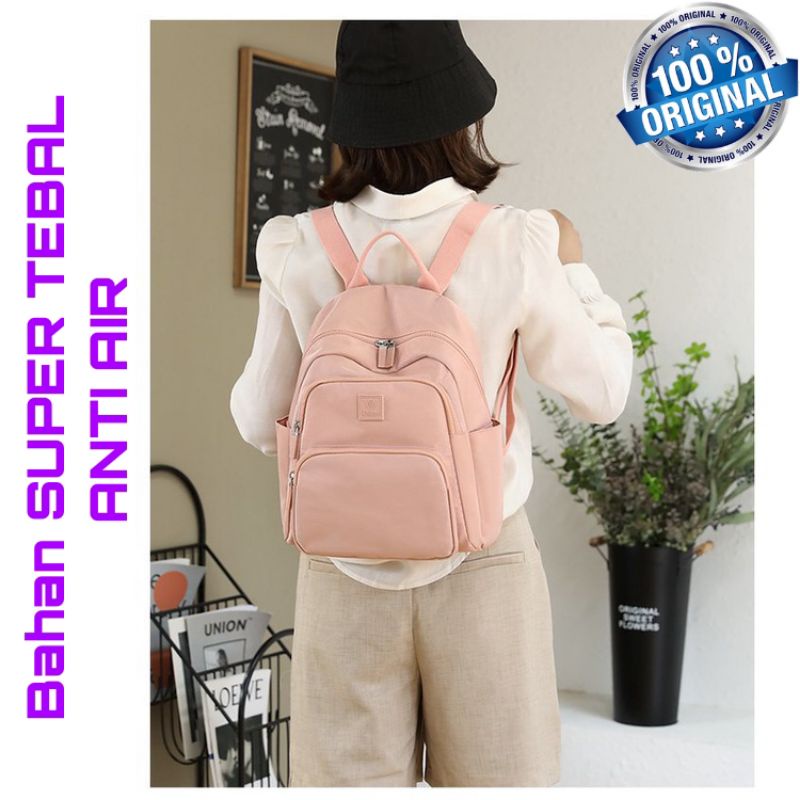 ORIGINAL Tas Ransel CHIBAO Wanita IMPORT KOREA Super Tebal Anti Air Elegan Design Terbaru Kekinian