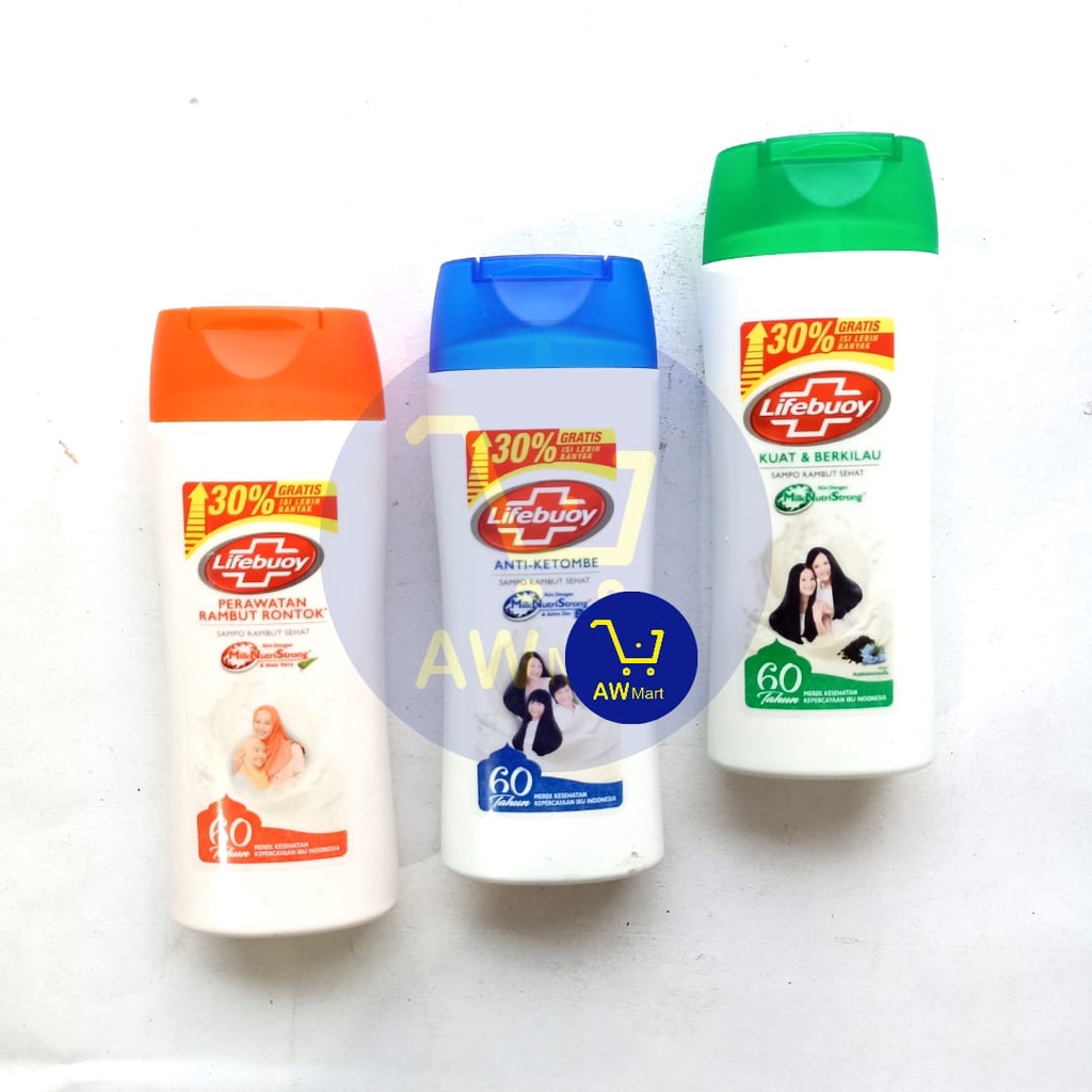 SHAMPO LIFEBUOY 70ML + 21ML -  ANTI KOTOMBE, KUAT &amp; BERKILAU, PERAWATAN RAMBUT RONTOK