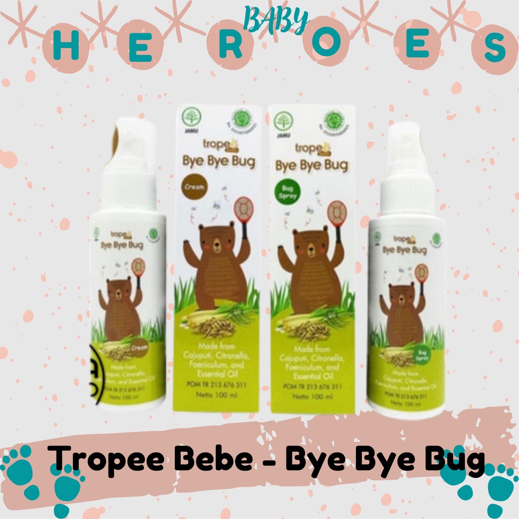 Tropee Bebe - Bye Bye Bug Spray 100ml