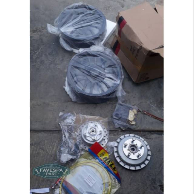 RING 12 SET CAKRAM VESPA KLASIK TANPA BAN