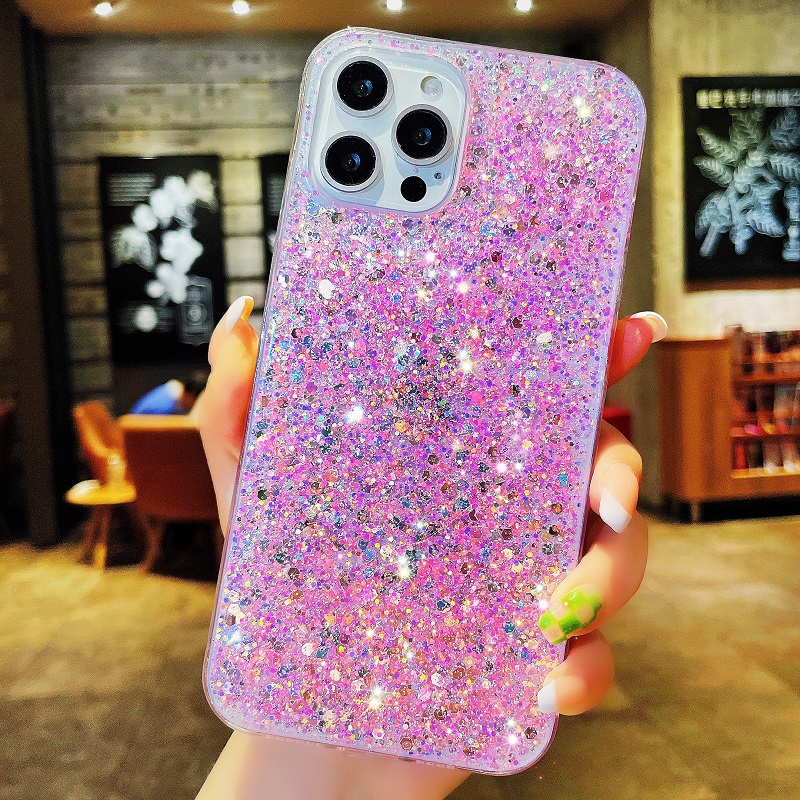 Case Glitter Sequin Cover Oppo A72 A73 F5 A74 F19 A79 A79K A83 A1 A9 A11X A11 A5 A92S A94 F19Pro Reno5F A95 F19Pro Plus A96 Reno7Z