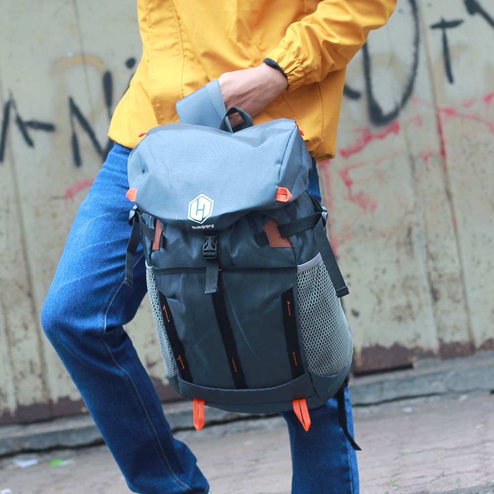 Justrue Tas Gunung 40 Liter Tas Ransel Semi Keril 40L Abu 694