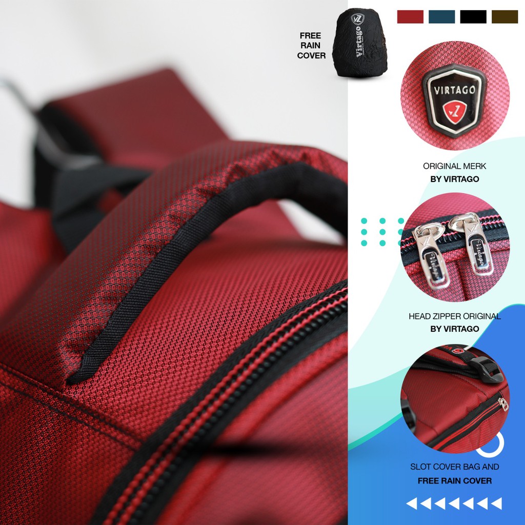 Realpoint Tas Ransel Sekolah Anak TK SD Denim Realpoint Basic - 14 inch - TK SD SMP SMA
