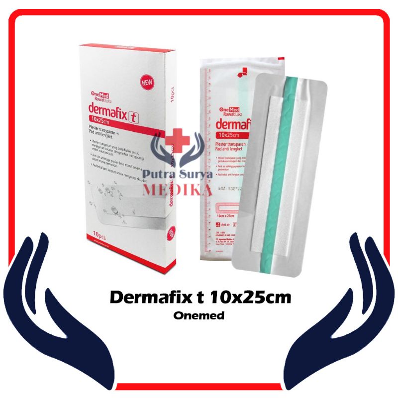 Plester Anti Air Dermafix Transparan 10cm x 25cm Onemed