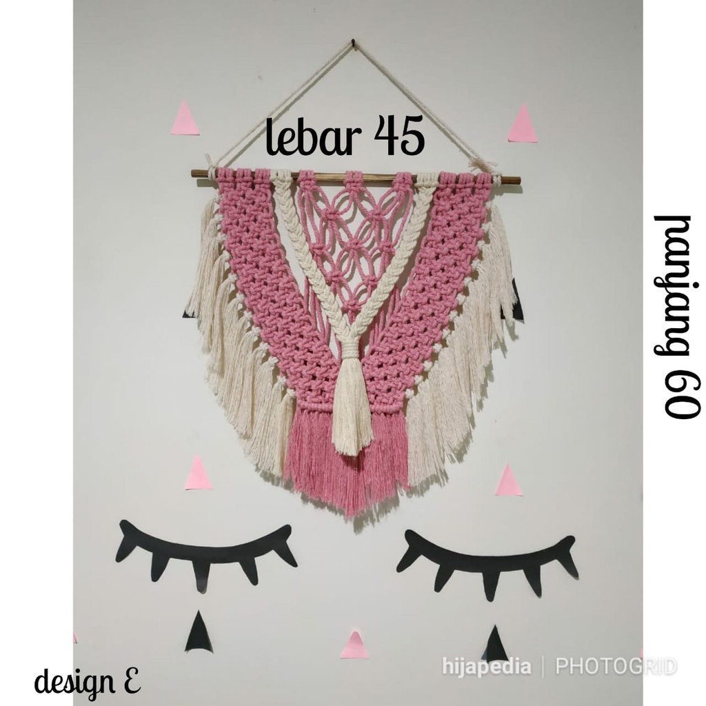 Hiasan dinding macrame/wall hanging makrame rajut decor