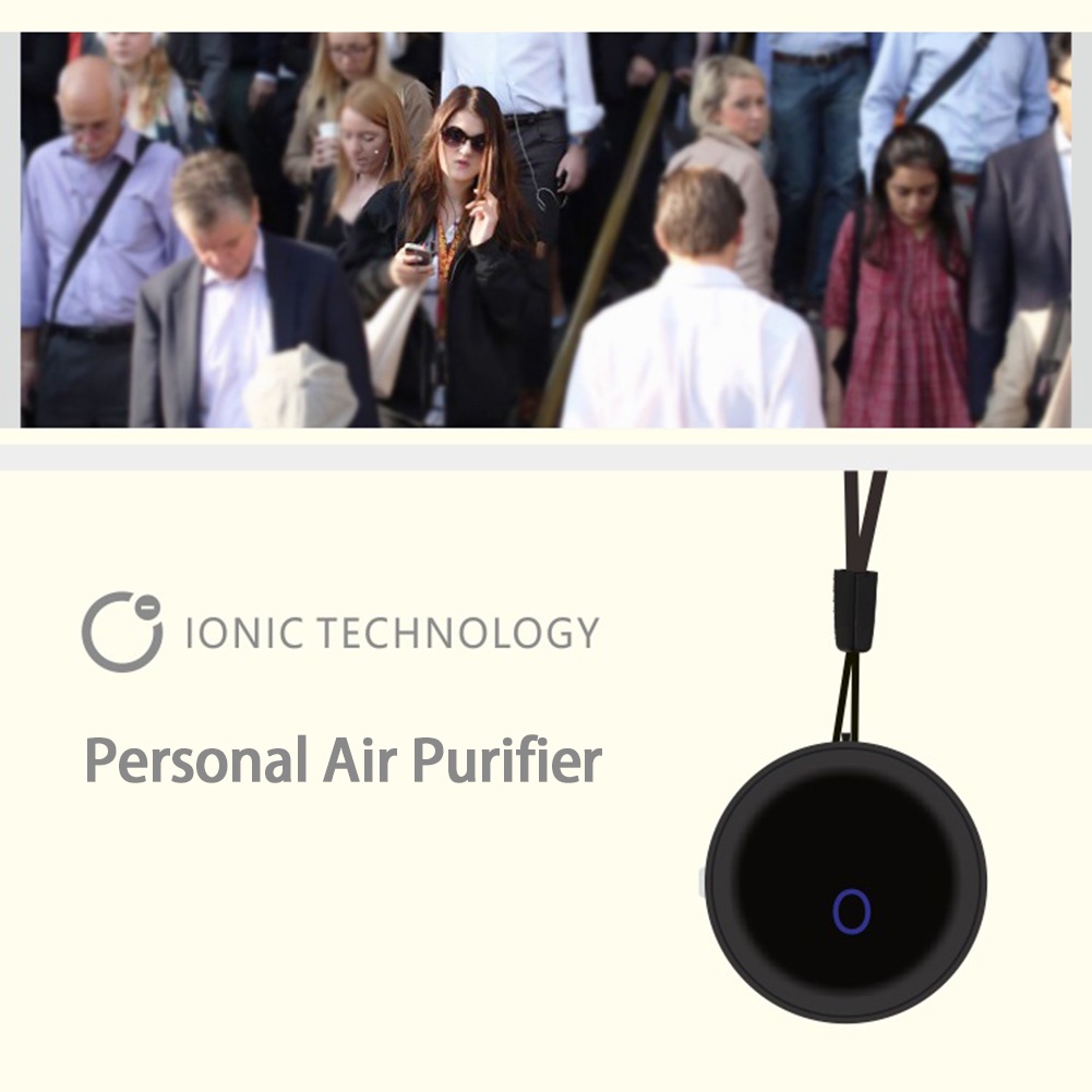 Personal Wearable Air Purifier Necklace Mini Portable Air Freshner Ionizer Negative Ion Generator for Travel Home ow