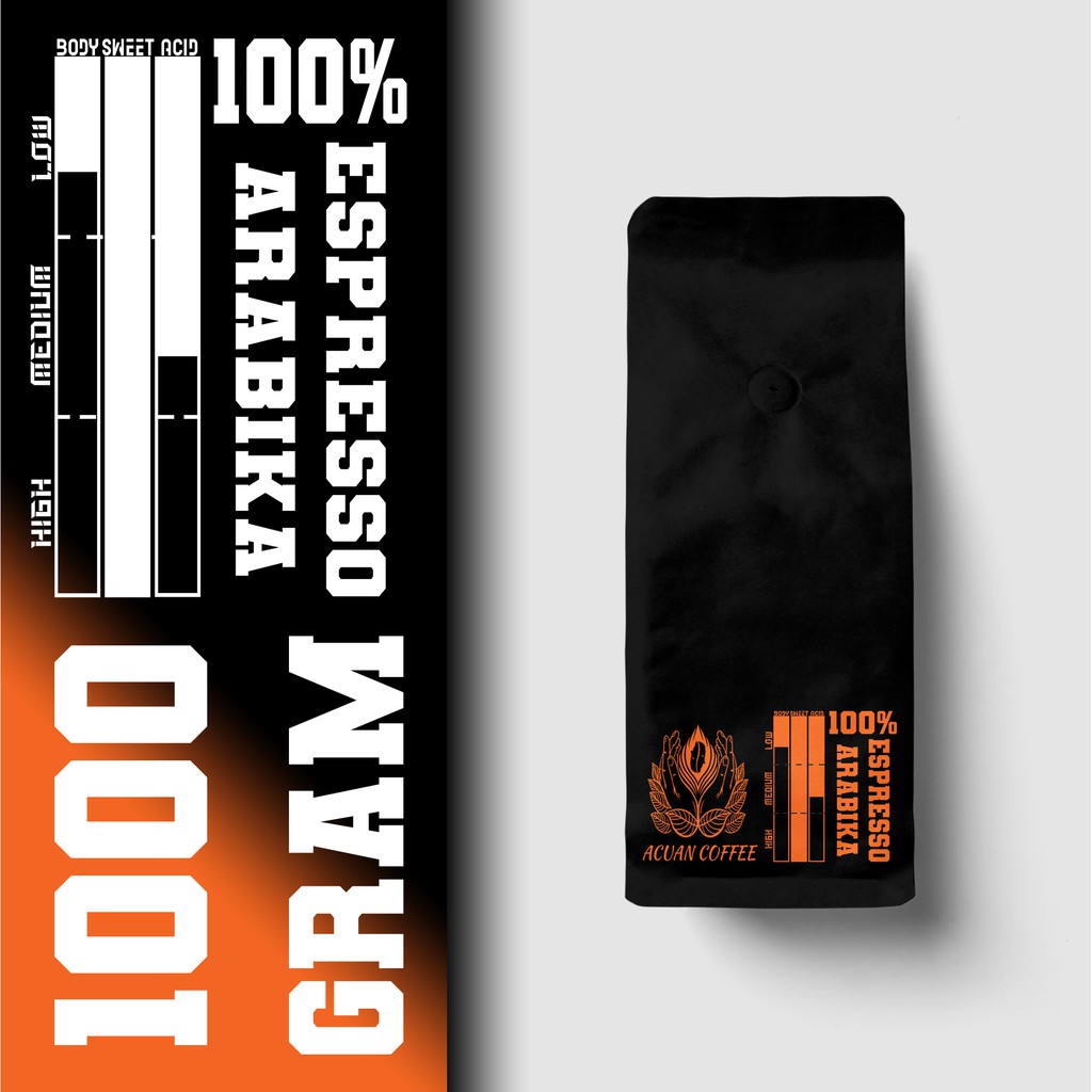 

Acuan Coffee Arabika 100% 1000gr