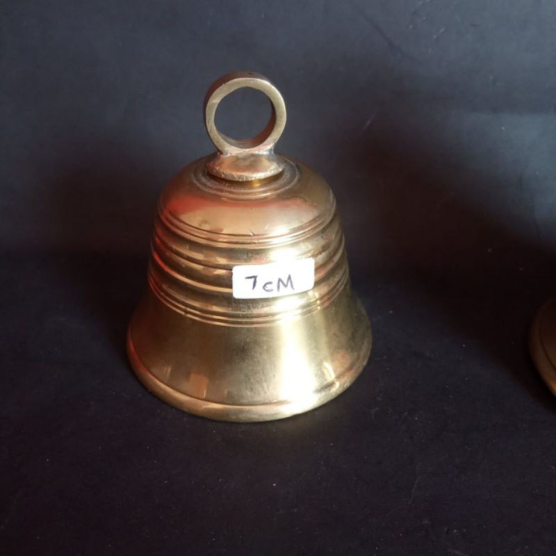 lonceng sapi kerbau kambing bahan kuningan 7 cm
