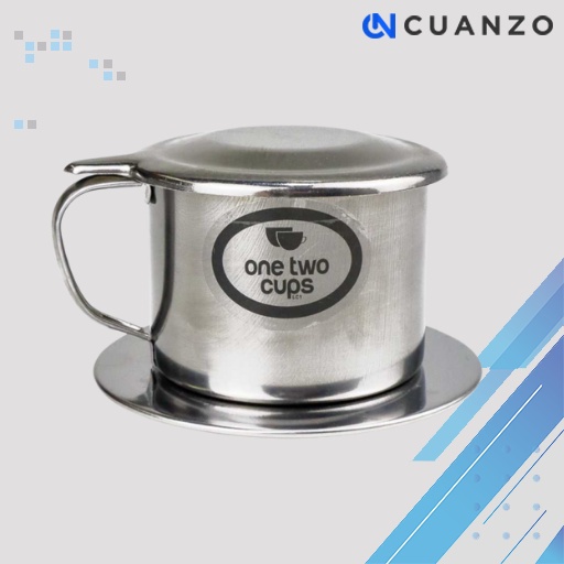 One Two Cups Filter Kopi Vietnamese Coffee Drip 100ml 8 Quai / Teko Saringan Kopi / Tempat Cangkir Penyaring Kopi / Saringan Kopi Bubuk Drive Stainless Vietnam Drip Barista Halus / Cangkir Kopi / Alat Penyaring Ampas Kopi / Gelas Kopi Saringan Murah Ori