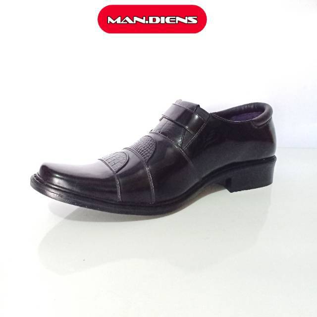 MANDIENS SJ370 Sepatu Kulit Asli Pantofel Pria Original Medali Export Quality