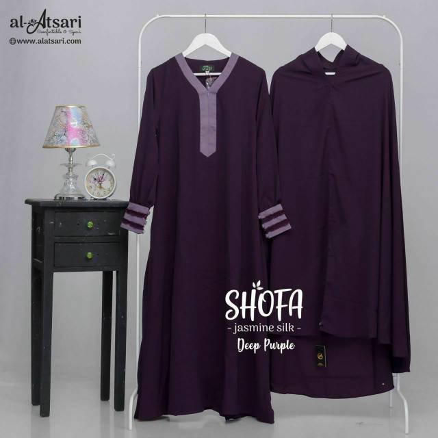 Shofa Set Warna Dark Purple Jasmine Silk Shopee Indonesia