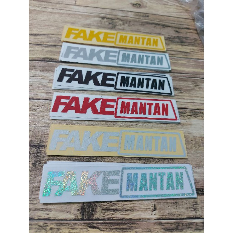 STICKER STIKER FAKE MATIC MANTAN CUTTING