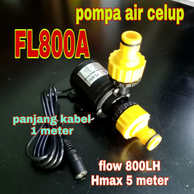 Pompa Air Celup Mini FL800 A Pompa DC 12V 800L/H