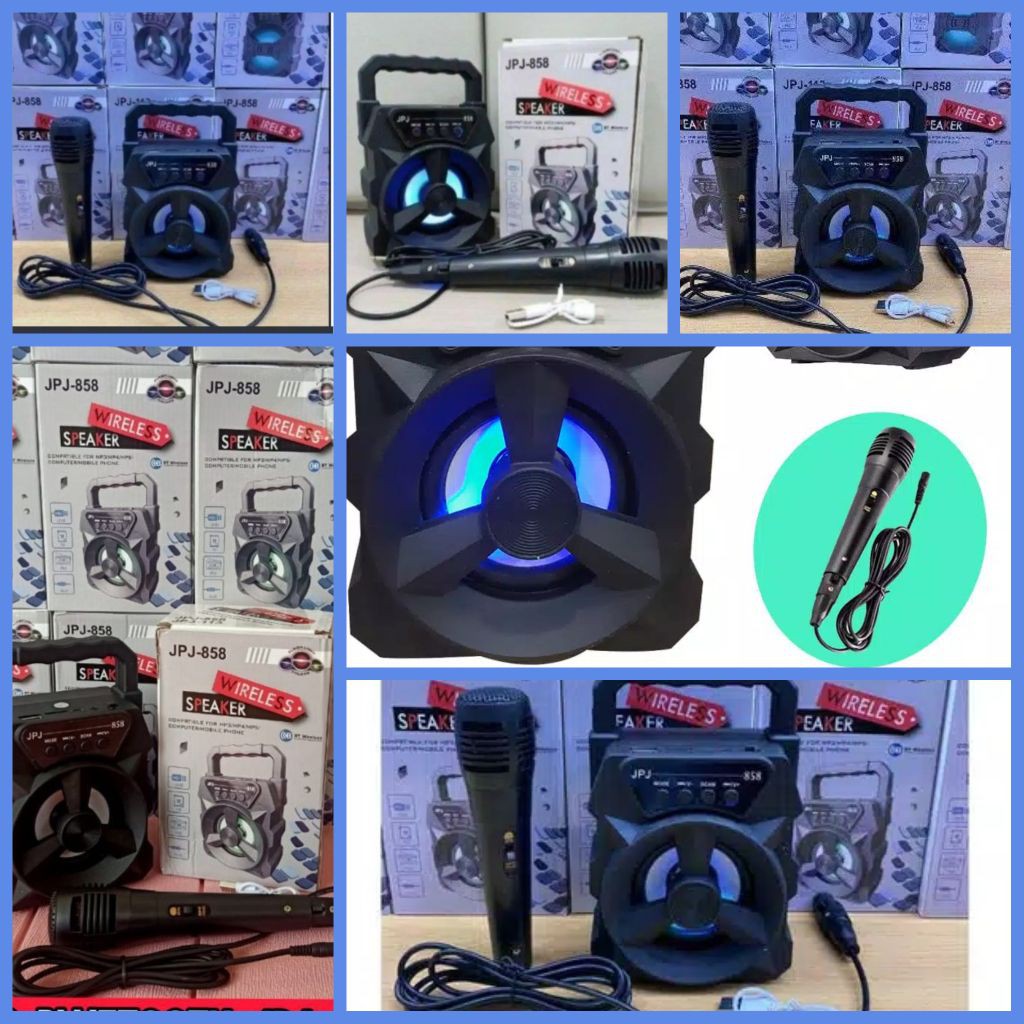 SPEAKER JPJ-858 SPEAKER KDS-1886 + MIC KARAOKE BASS