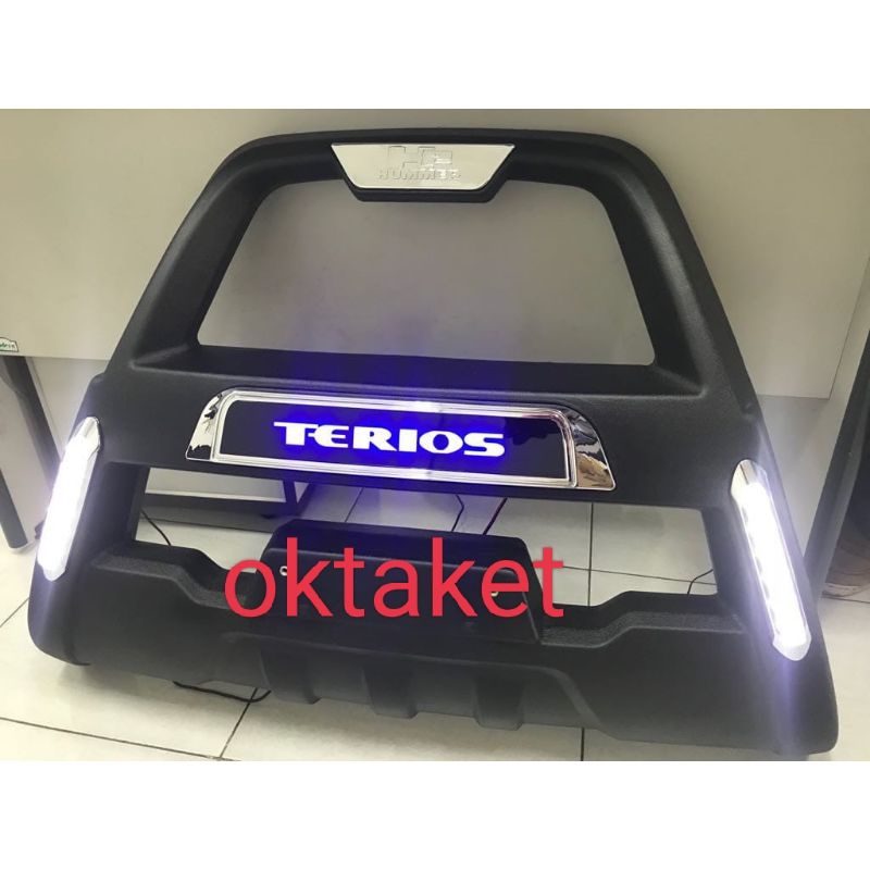 tanduk depan bumper depan all new Terios 2018-2022 terios lama 2007-2017 hummer with led foxco