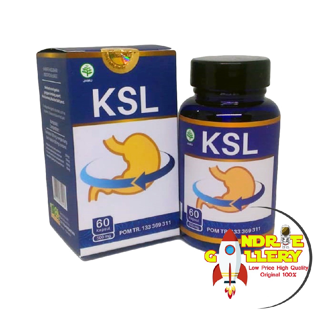 KSL Original Kapsul  Sehat Lambung  Obat  Herbal Maag Akut 