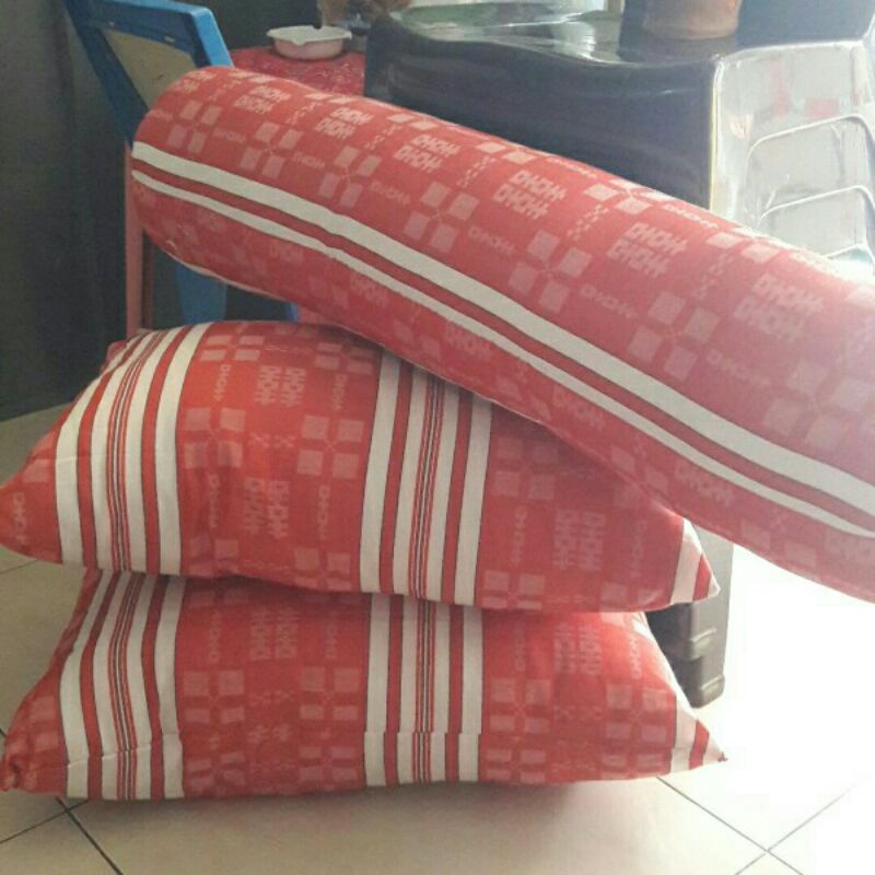 Paket Bantal Guling Kapuk (2 Bantal dan 1 Guling)