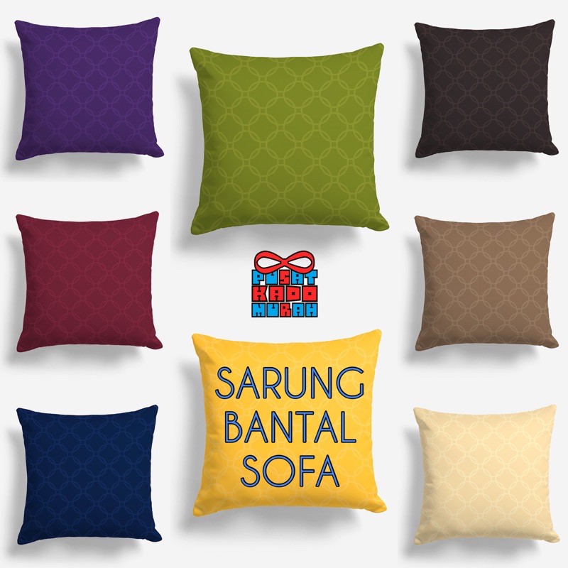 COVER SARUNG Bantal Sofa Polos Parisian 40x40 cm - PUSAT KADO MURAH