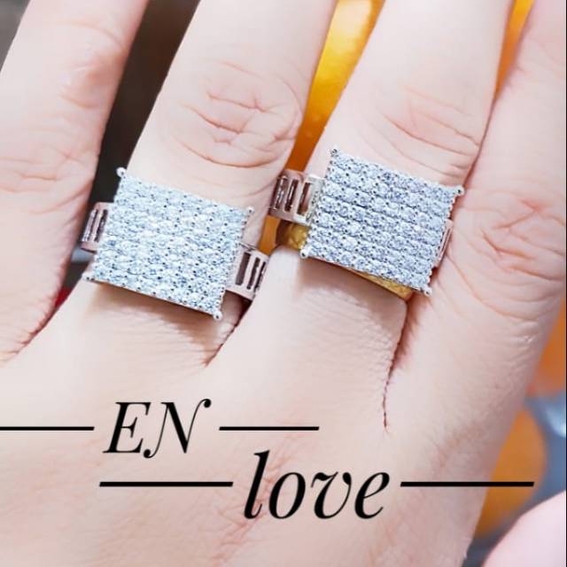 Xuping cincin lapis emas 24k terlaris 0327