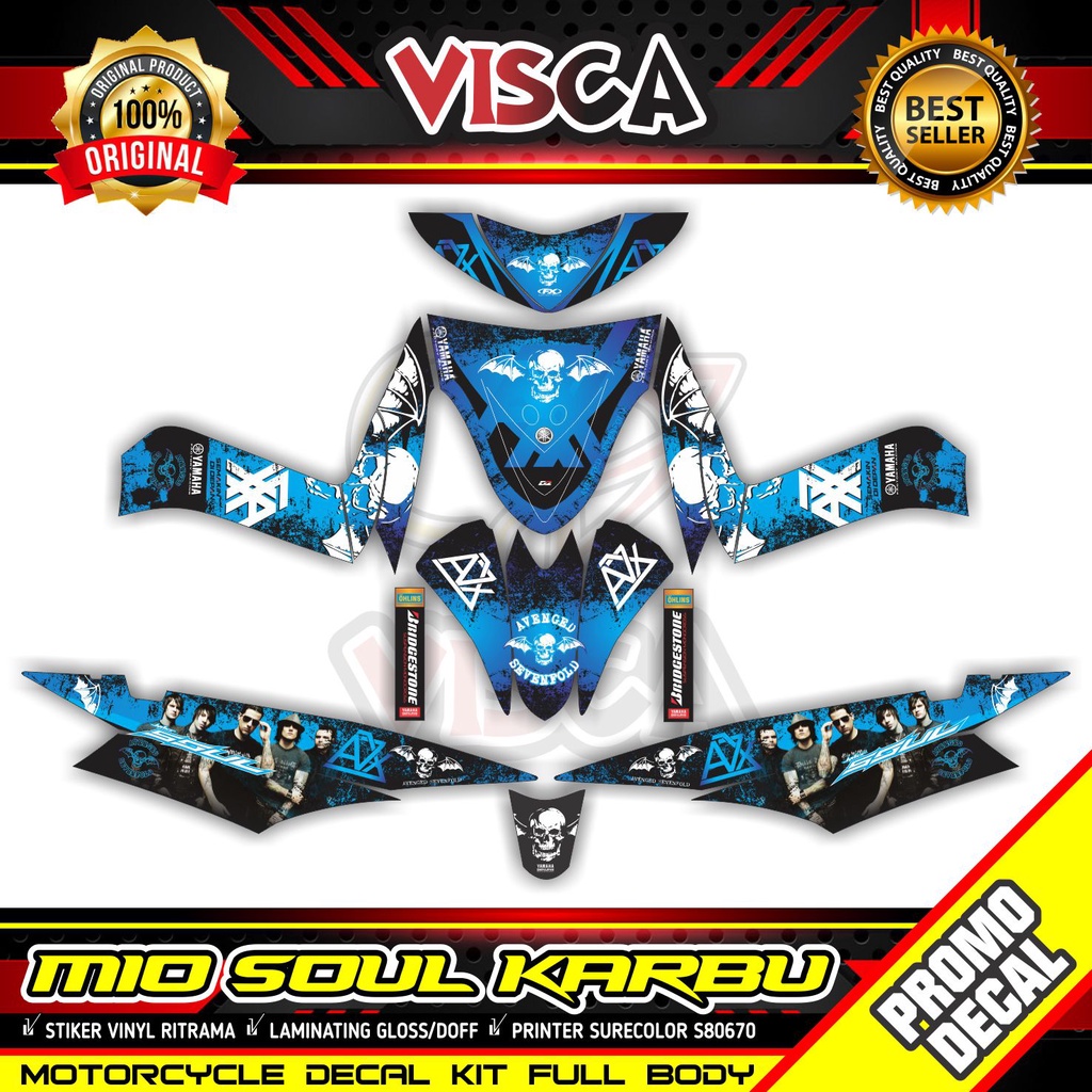 Decal Mio Soul lama Full Body Stiker Mio Soul lama Striping Mio Soul lama Sticker Mio Soul lama Full
