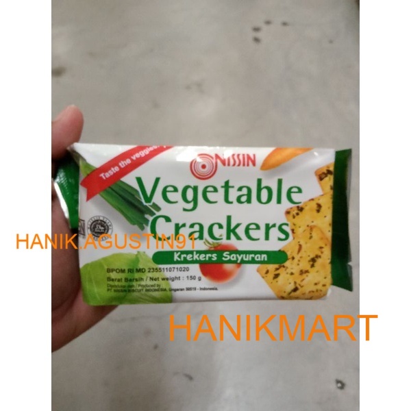 

Nissin Vegetable Crackers / Krekers Sayuran 150g HM91