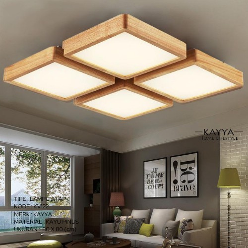 Lampu Gantung Kayu Modern Gaya Klasik Elegan Minimalis [KV122]