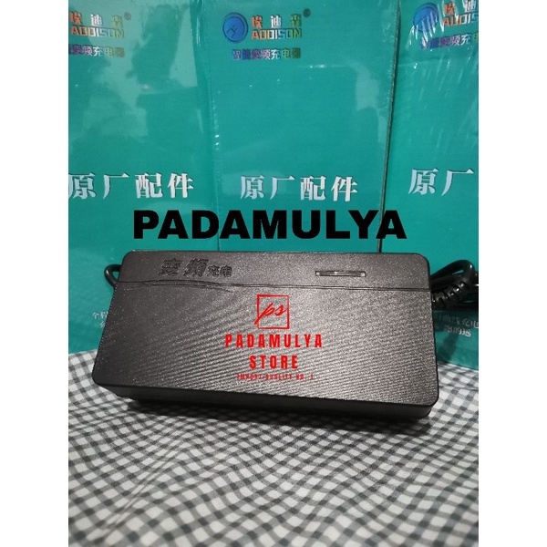 SP18D Charger Battery Aki Sepeda Listrik 48V 12Ah Selis Super Rider Tiger