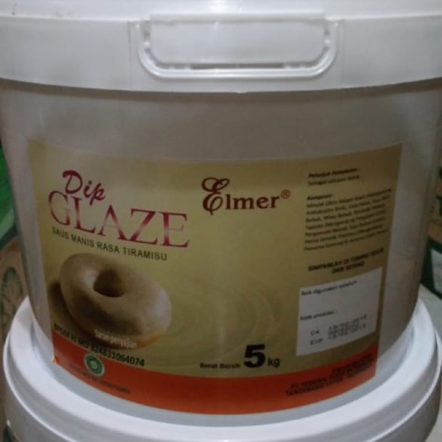 Elmer Dip Glaze - Topping Donat Tiramisu 5kg - Gosend Only!!!