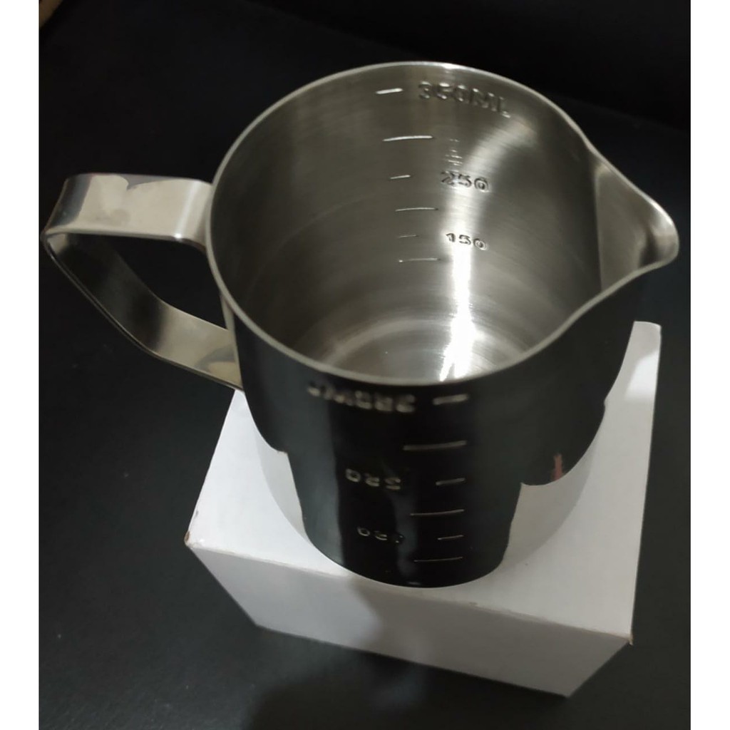 Gelas ukur Stainless Steel Pitcher 350 ml. Gelas Takar Stainless