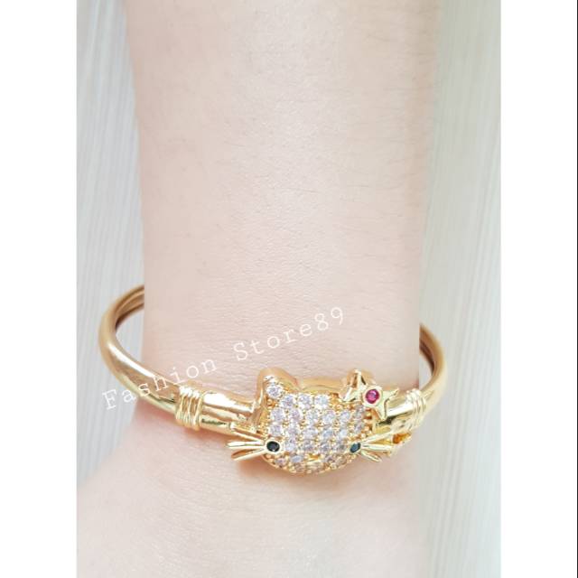 Gelang Kitty Xuping import perhiasan emas xuping gelang bangle dewasa kitty