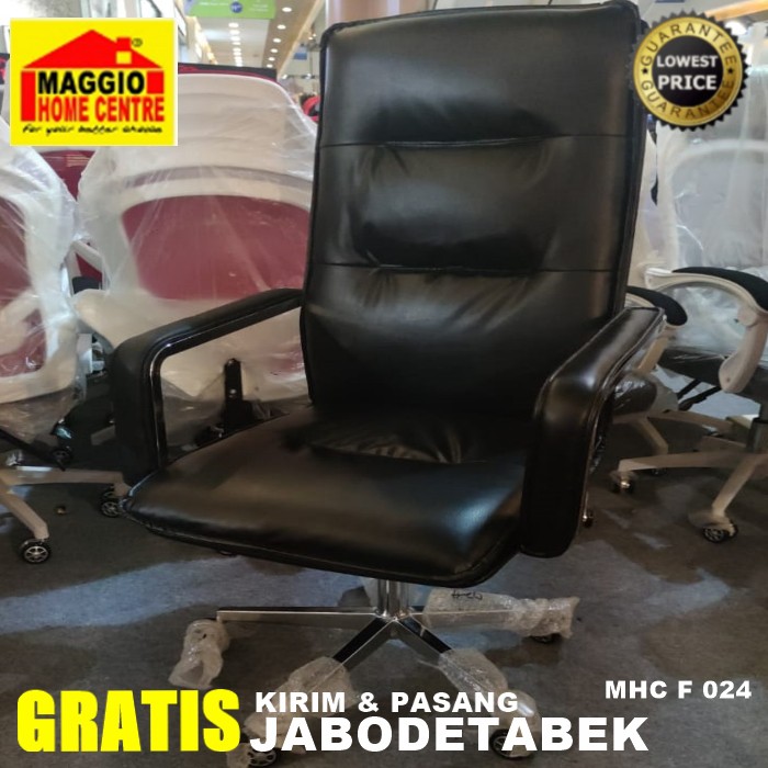 KURSI DIREKTUR KULIT - KURSI KANTOR KULIT - OFFICE CHAIR LEATHER - F 024 - MAGGIO
