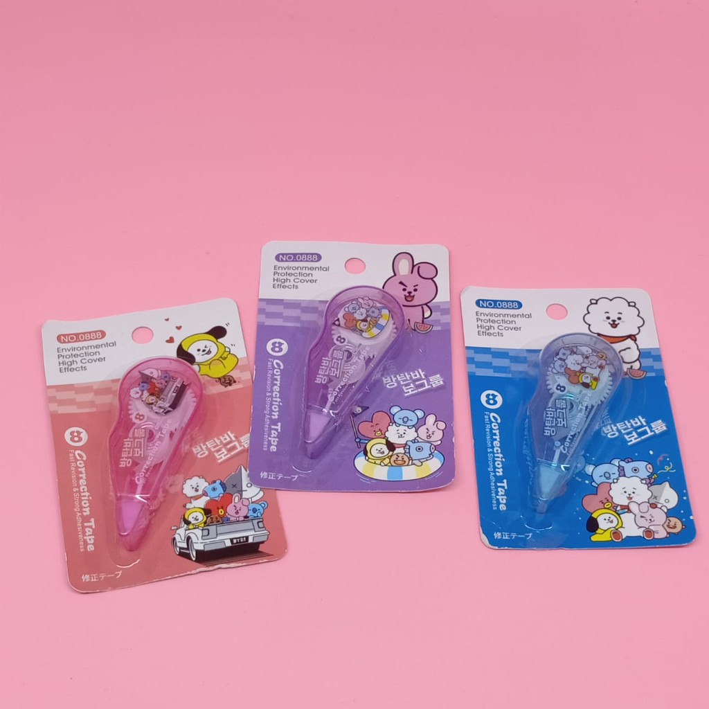 

correction tape bt21 - tip ex karakter bts penghapus tipex tarik
